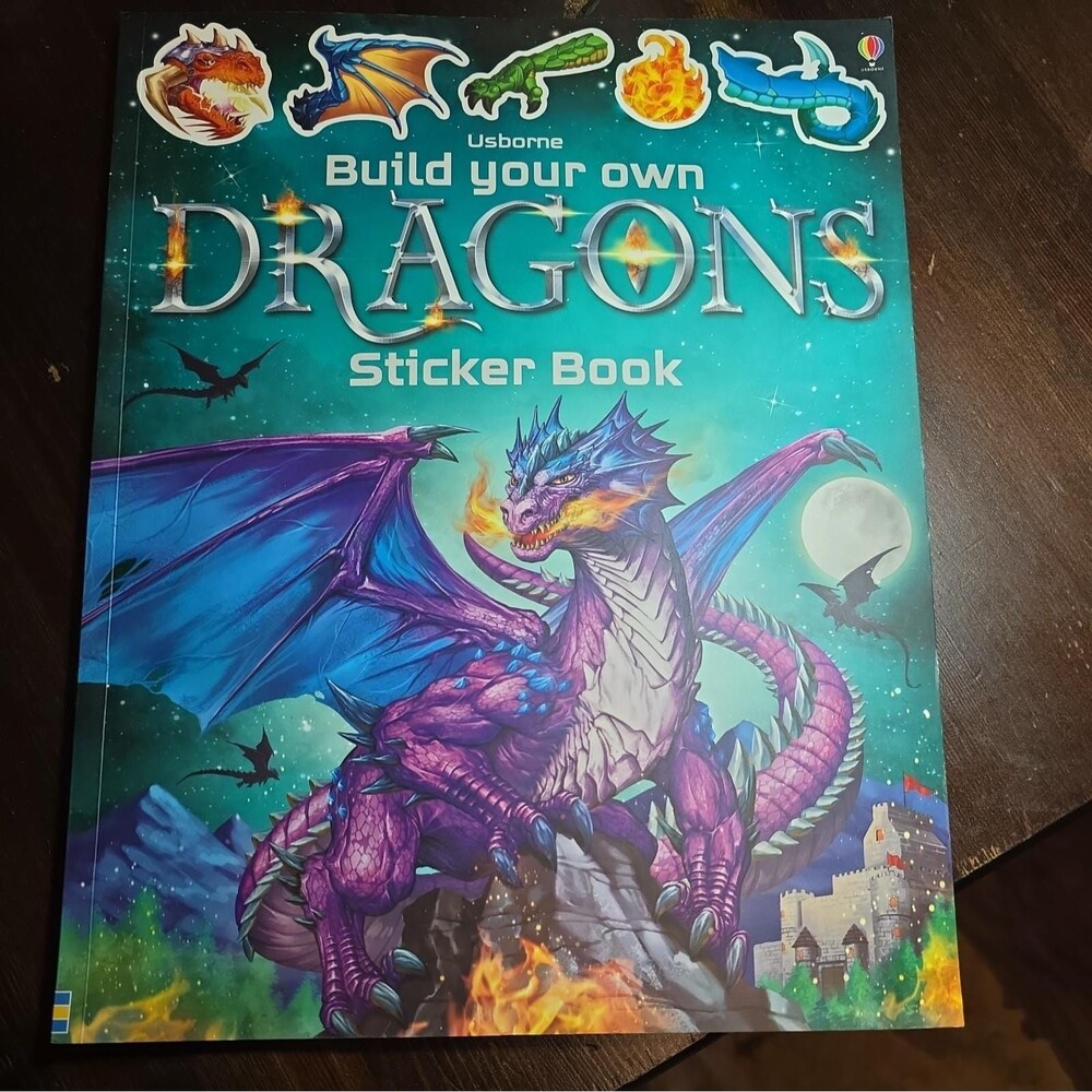 BUILD YOUR OWN Dragons Sticker Book By Simon Tudhope